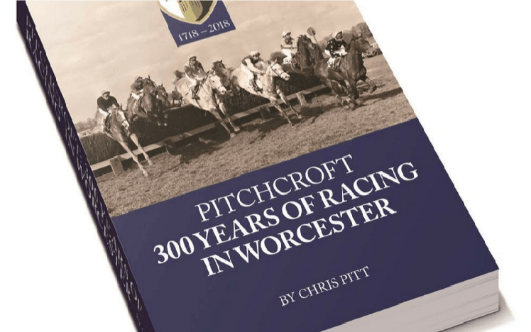 A picture of a book entitled Pitchcroft - 300 Years of racing in Worcester