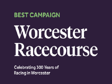 A promo image for the 2018 Showcase awards declaring Worcester Racecourse a finalist.