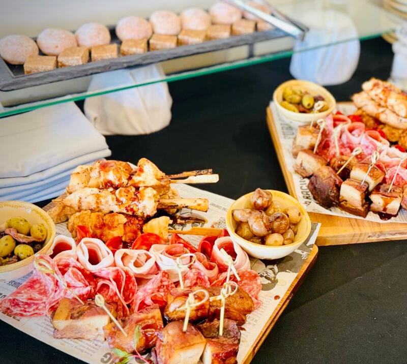 A delicious buffet spread at Windsor Racecourse