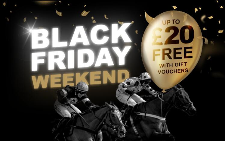 Treat someone with black friday gift voucher to enjoy live horse racing at Worcester Racecourse. A unique gift for Christmas