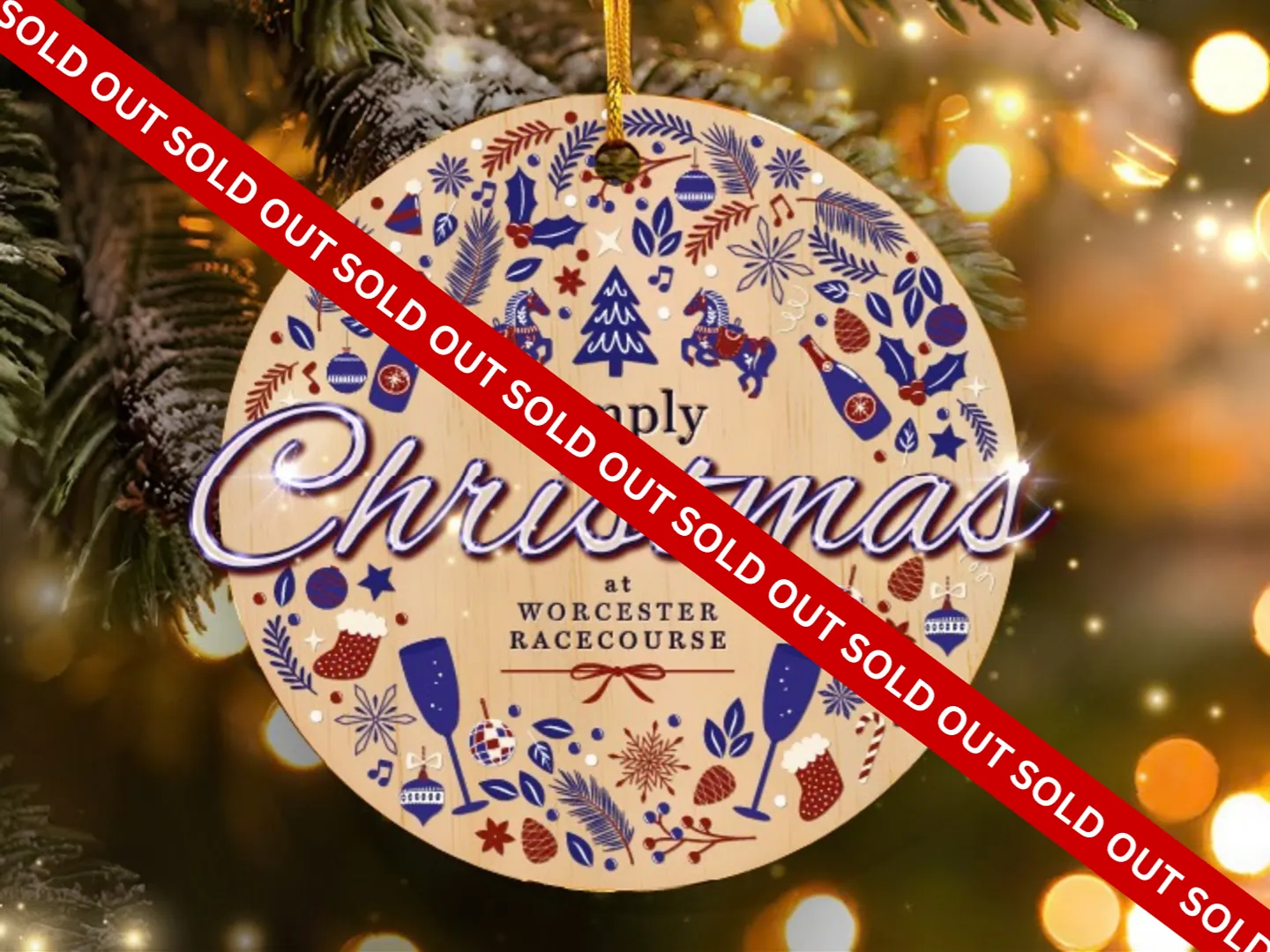 worcester racecourse christmas shared party nights 2026 artwork